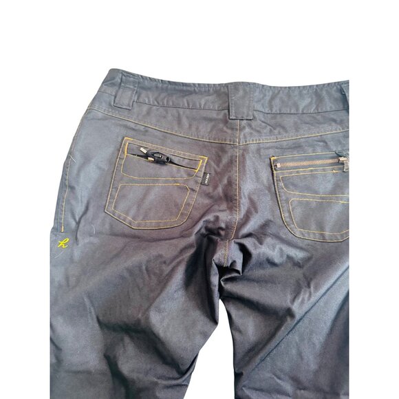Holden Women's Black Snowboard Pants Size Large With Back Zipper Pockets - Picture 10 of 15